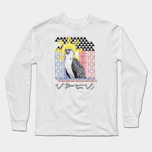 Philippine Eagle / Baybayin word Pangarap (Dream/Cloud Castle) Long Sleeve T-Shirt